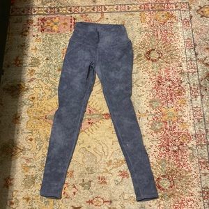Blue Tie Dye Alo Yoga Leggings